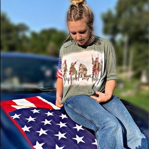 Support our troops custom tee